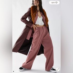 Free People We the Free Midnight Train Lamb Leather Duster Jacket XS NWOT